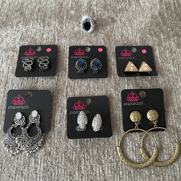 Clip-On Earrings and Ring